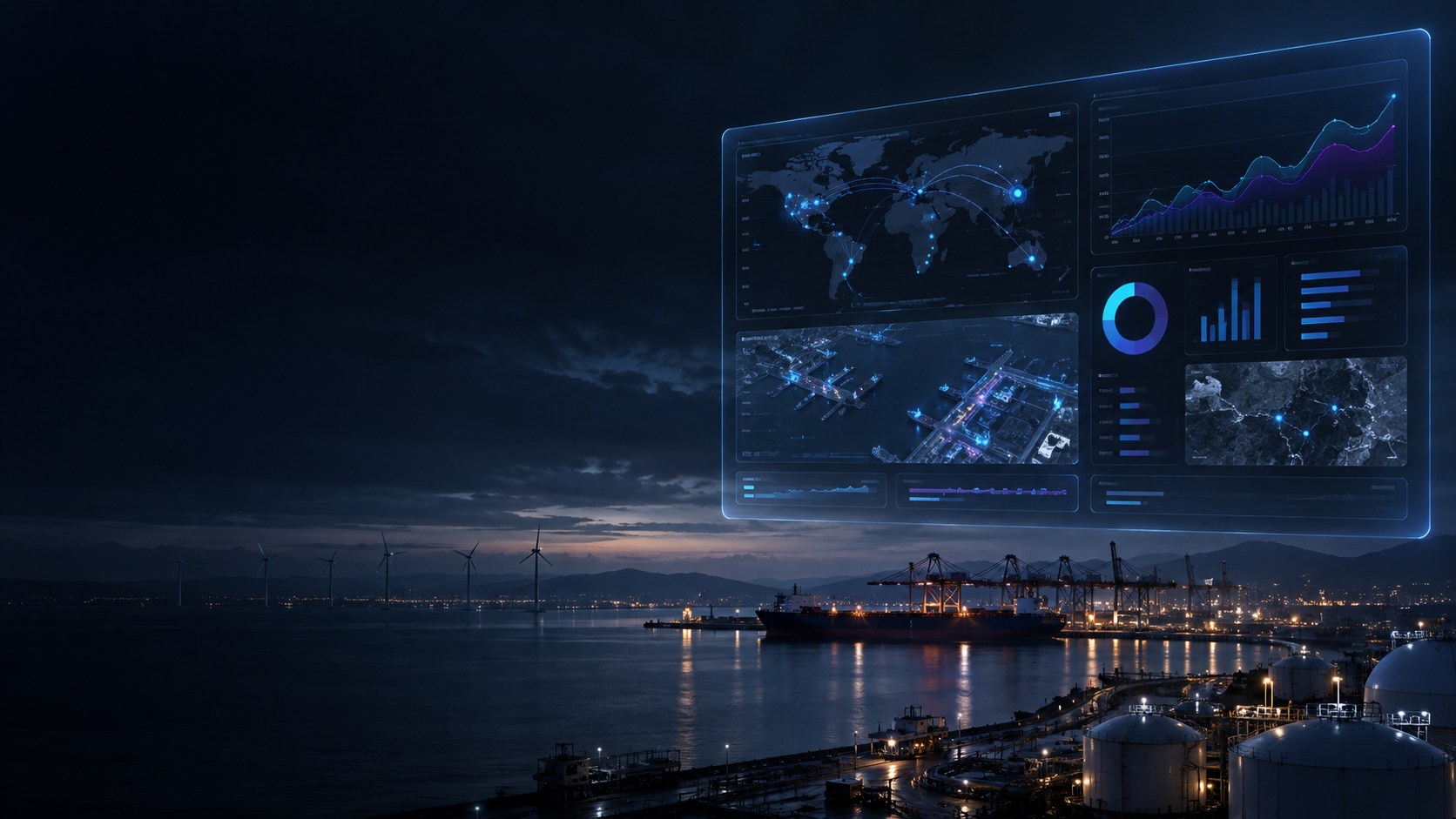 Dashboard estratégico sobre infraestructura portuaria